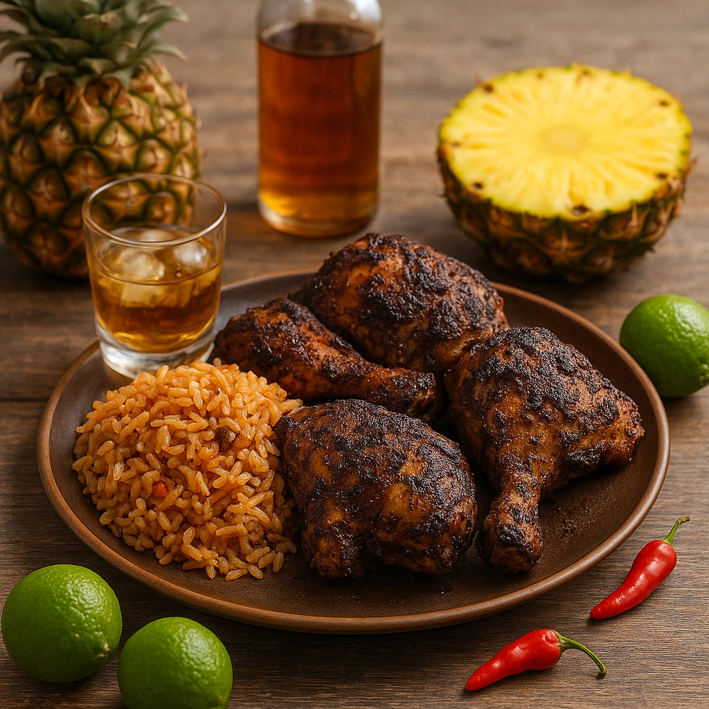 Kuchnia karaibska – jerk chicken, rum i ananas w roli głównej