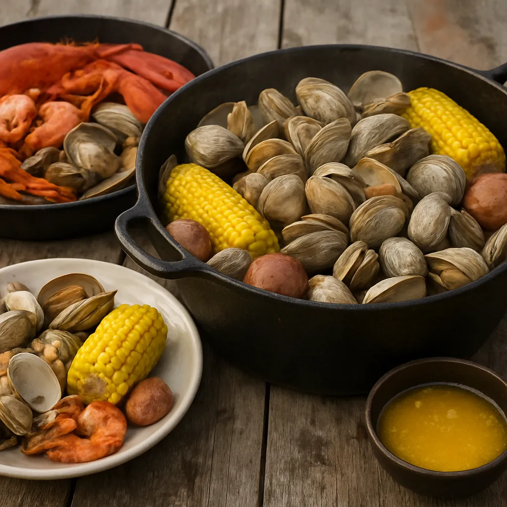 Clam Bake – amerykańska potrawa z owocami morza
