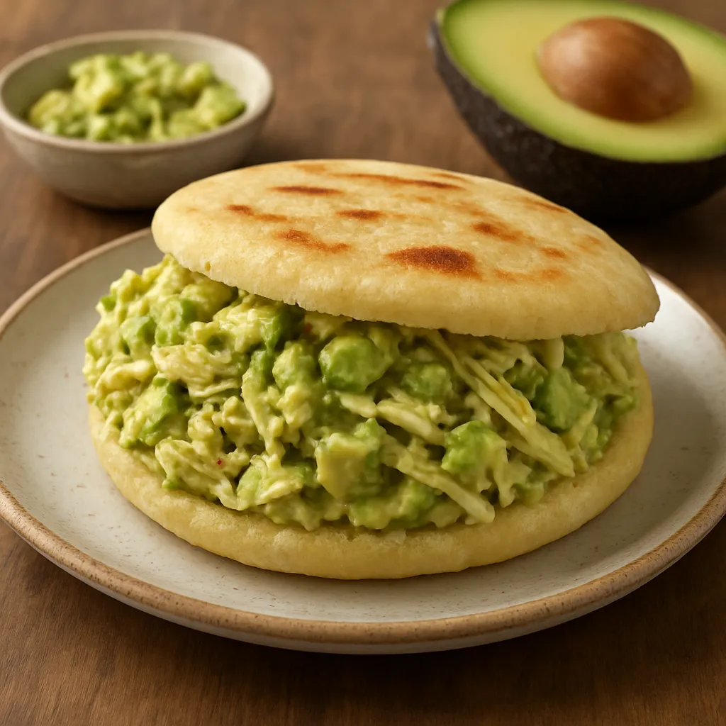 Arepa Reina Pepiada – wenezuelska arepa z kurczakiem i awokado