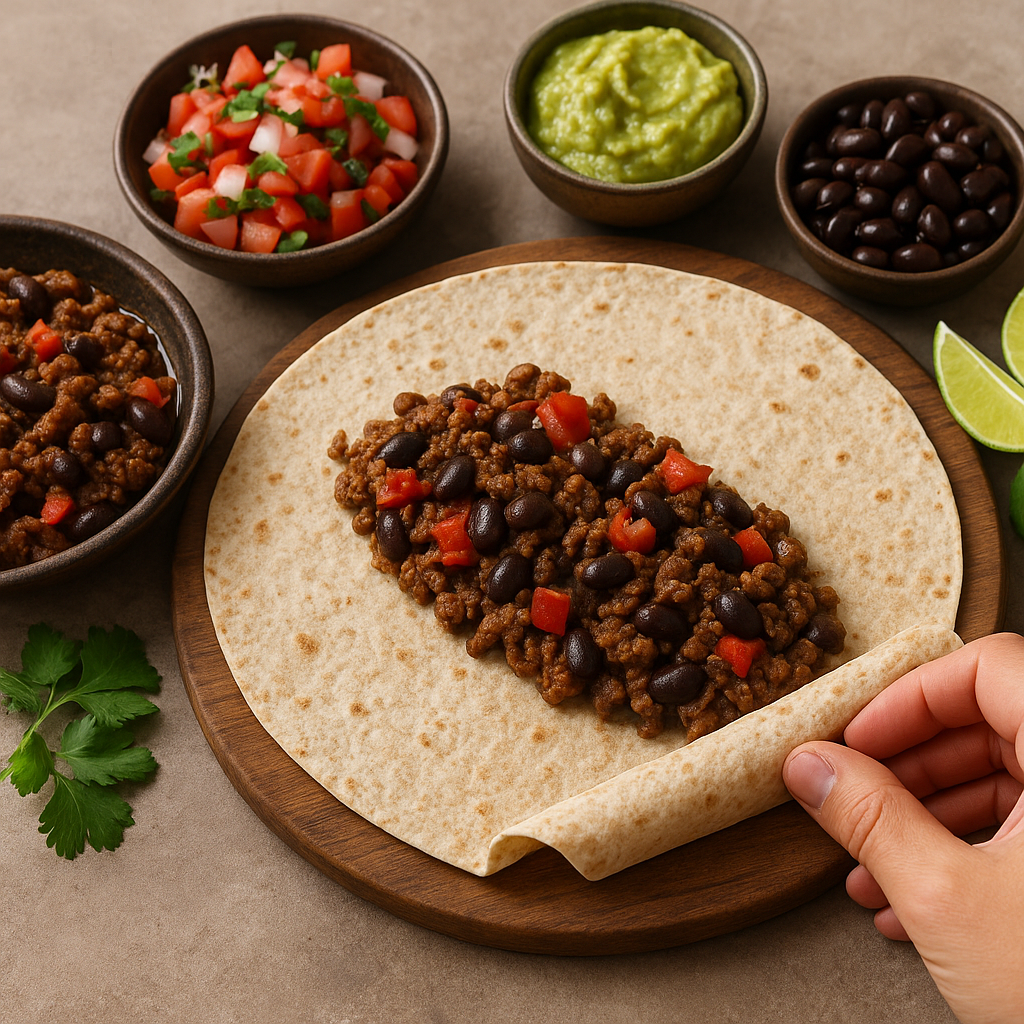 Kuchnia meksykańska – jak zrobić burrito z wołowiną i fasolą