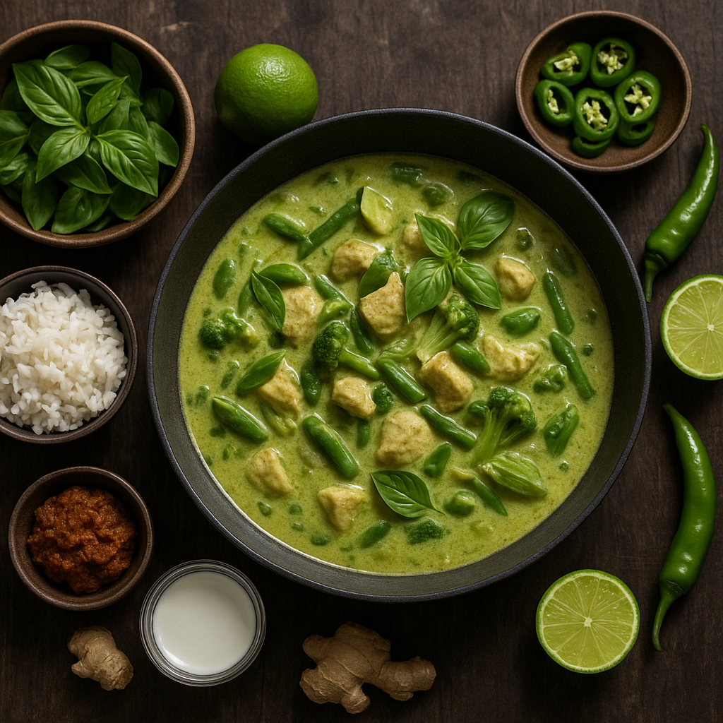 Kuchnia tajska – jak zrobić zielone curry z mlekiem kokosowym