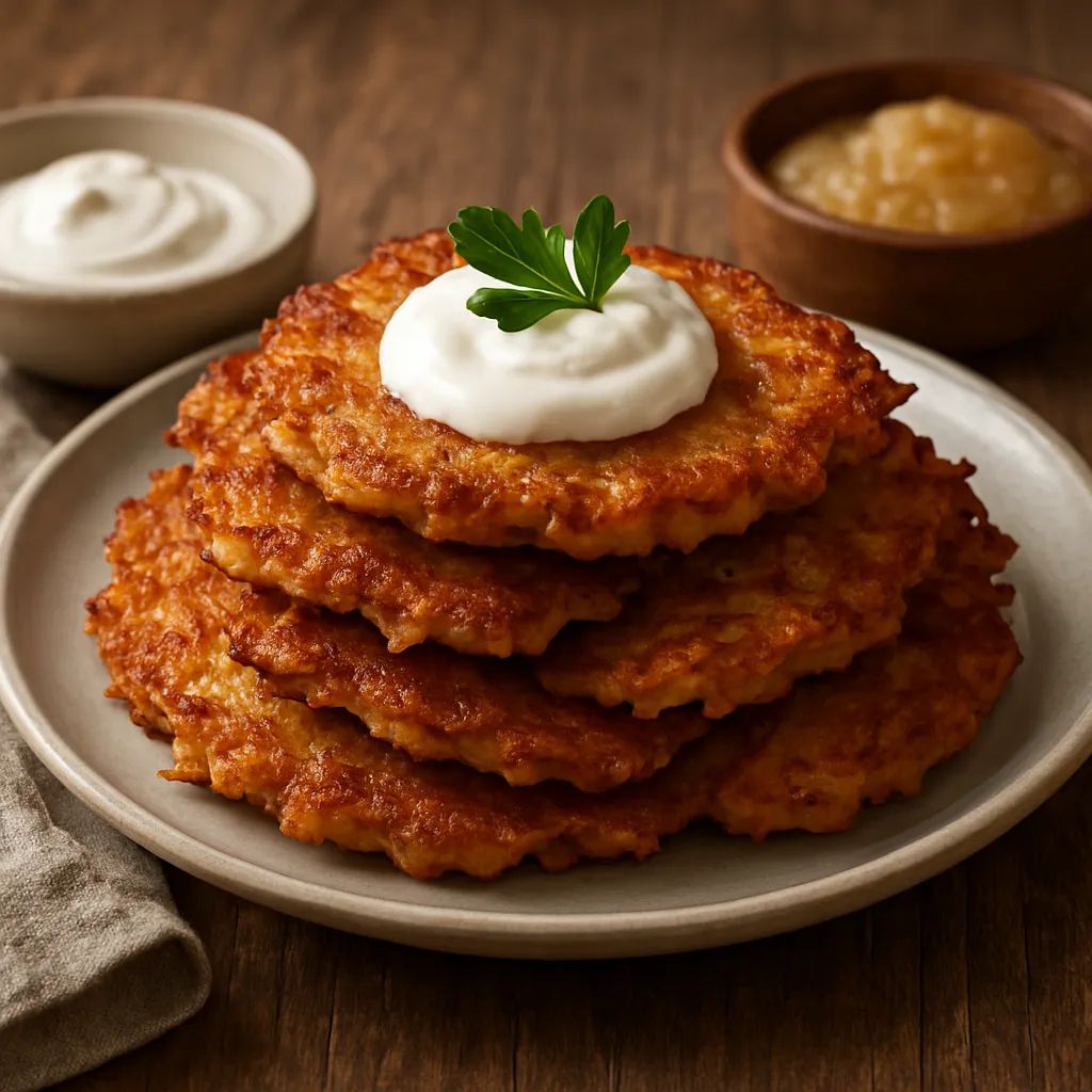 Latkes – żydowskie placki ziemniaczane