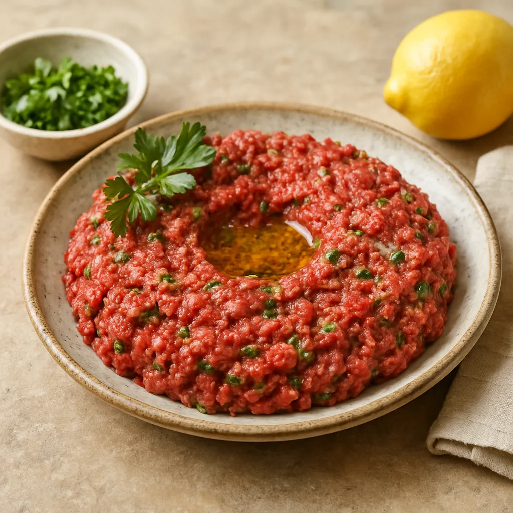 Kibbeh Nayeh – bliskowschodnia tatarowa wersja kibbeh