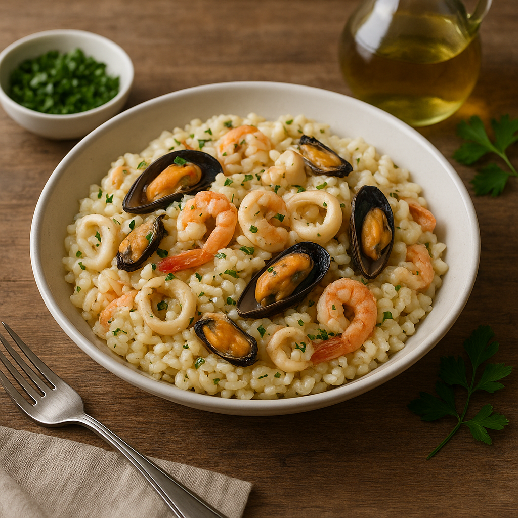 Kuchnia włoska – jak przygotować risotto z owocami morza