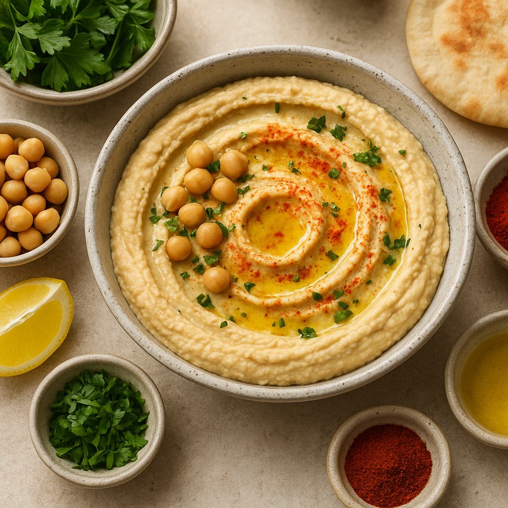 Kuchnia izraelska – jak zrobić świeży hummus z dodatkami