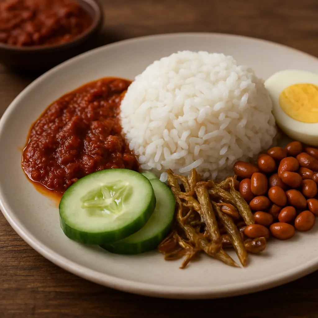 Nasi lemak sambal – kuchnia malajska