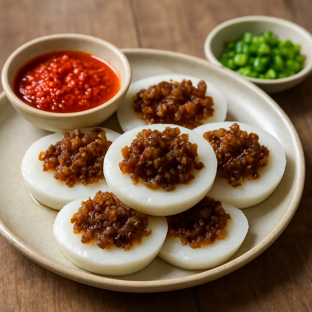Chwee kueh toppings – kuchnia singapurska